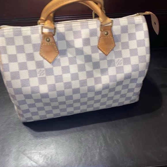 Damier Azur speedy 30 - Picture 8 of 14